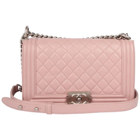 pink chanel le boy|Chanel black boyfriend bag.